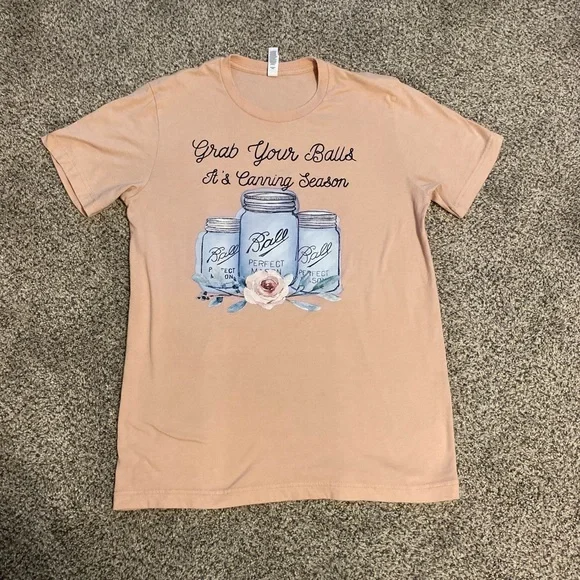 Bella Canvas Funny Peach Canning Season Tee - Picture 1 of 2